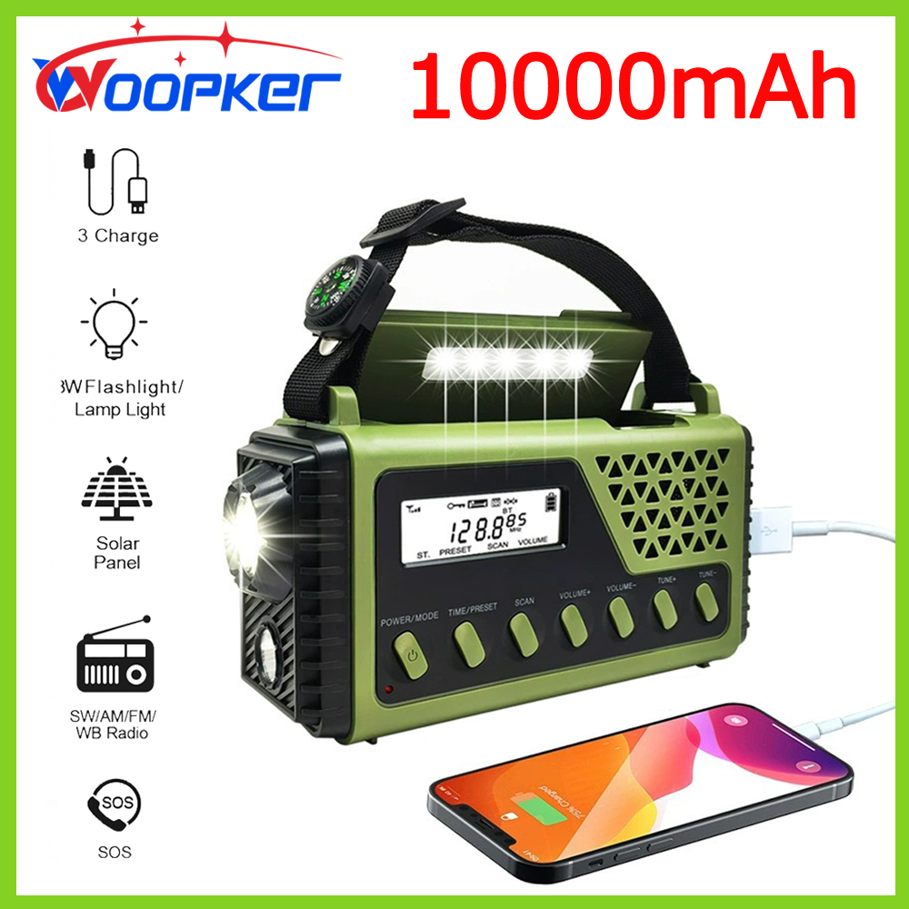 Renewable Energy Source - Woopker Radio SY-1199 10000mAh Multifunctional FM