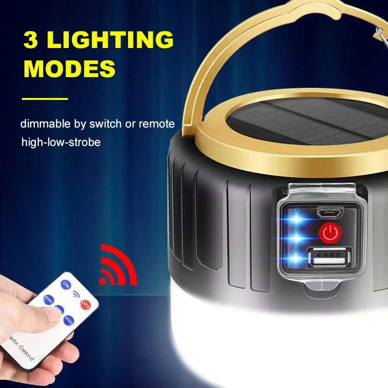 Solar LED Camping Light Waterp - Renewable Energy Source recension och pris