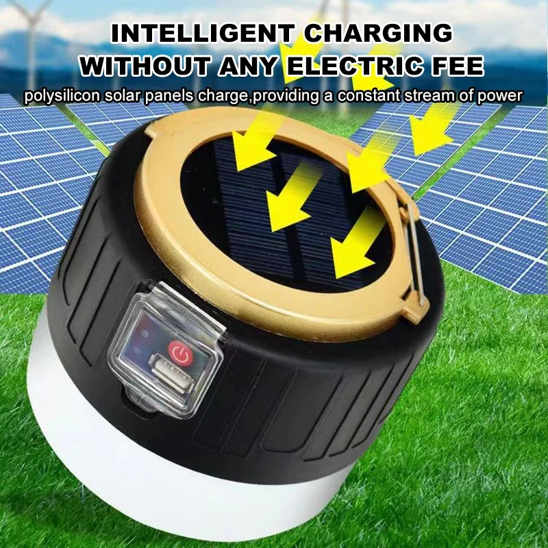 Solar LED Camping Light Waterp - Renewable Energy Source recension och pris