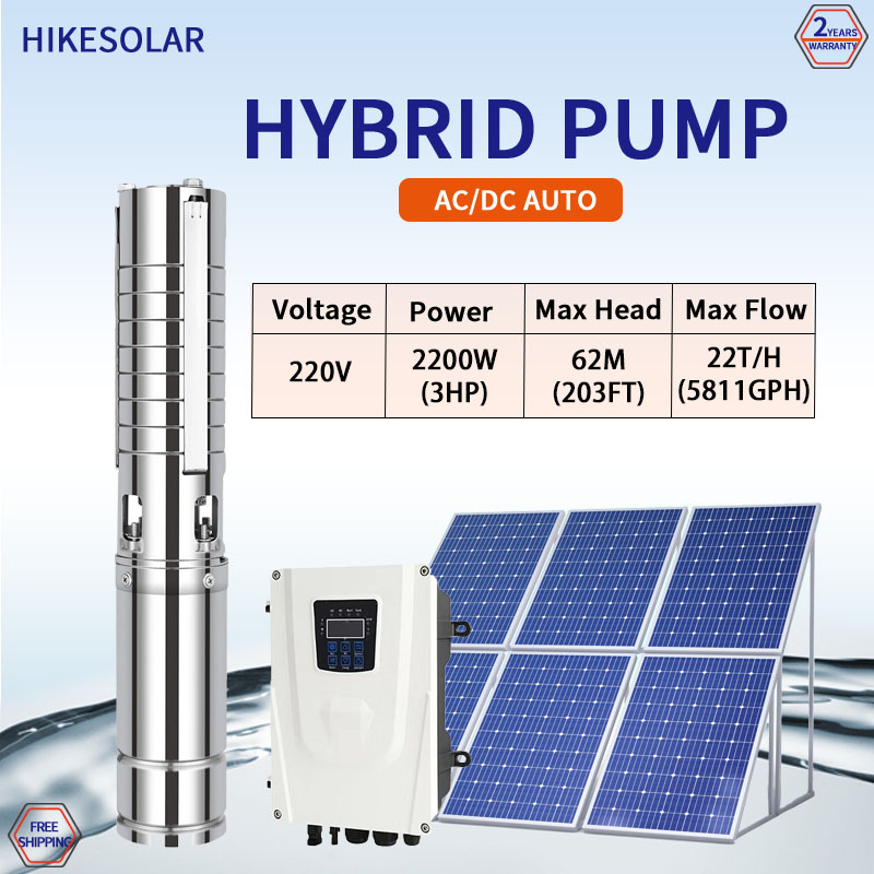 Hybrid DC AC Solar Powered Hig - Solar Pool Pump Kit recension och pris