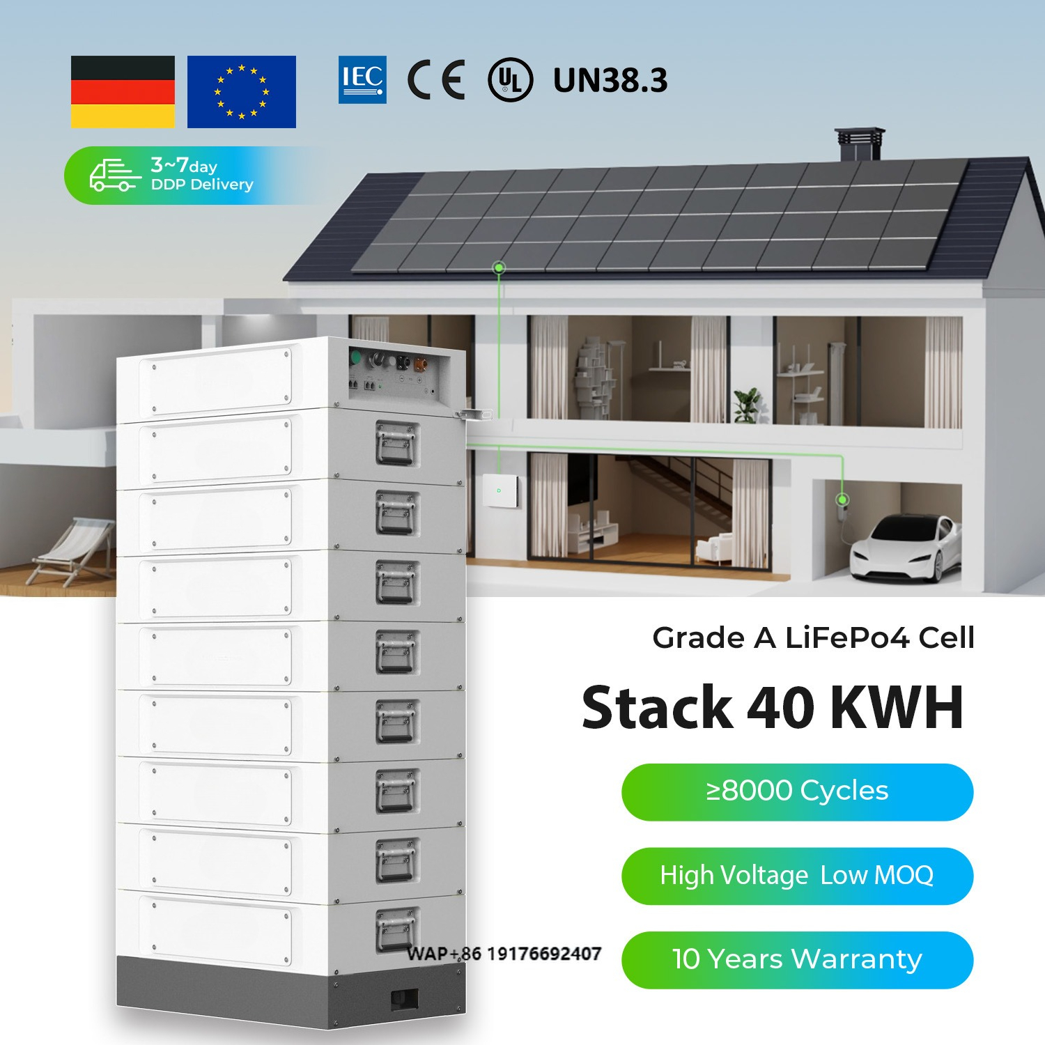 Dyness Stack 100 51.2v 100ah B - Lifepo4 Battery Pack recension och pris