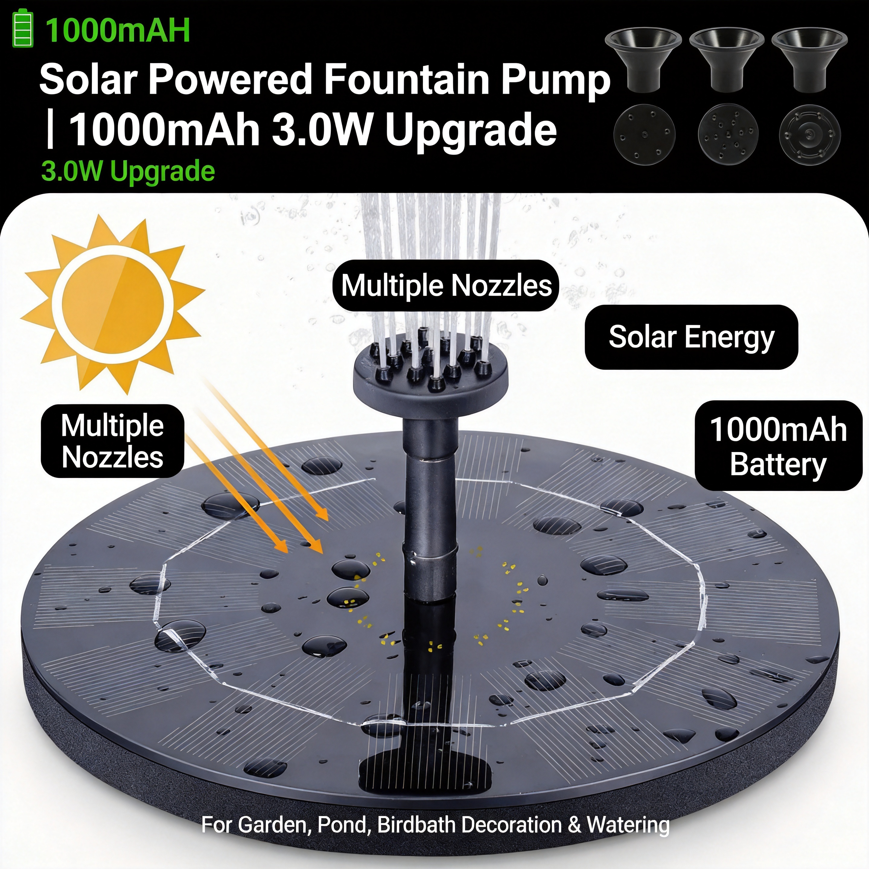 Solar Fountain Pump – Floating - Solar Pool Pump Kit recension och pris