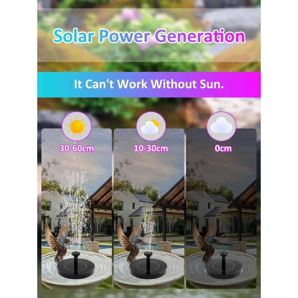 Solar Fountain Pump – Floating - Solar Pool Pump Kit recension och pris