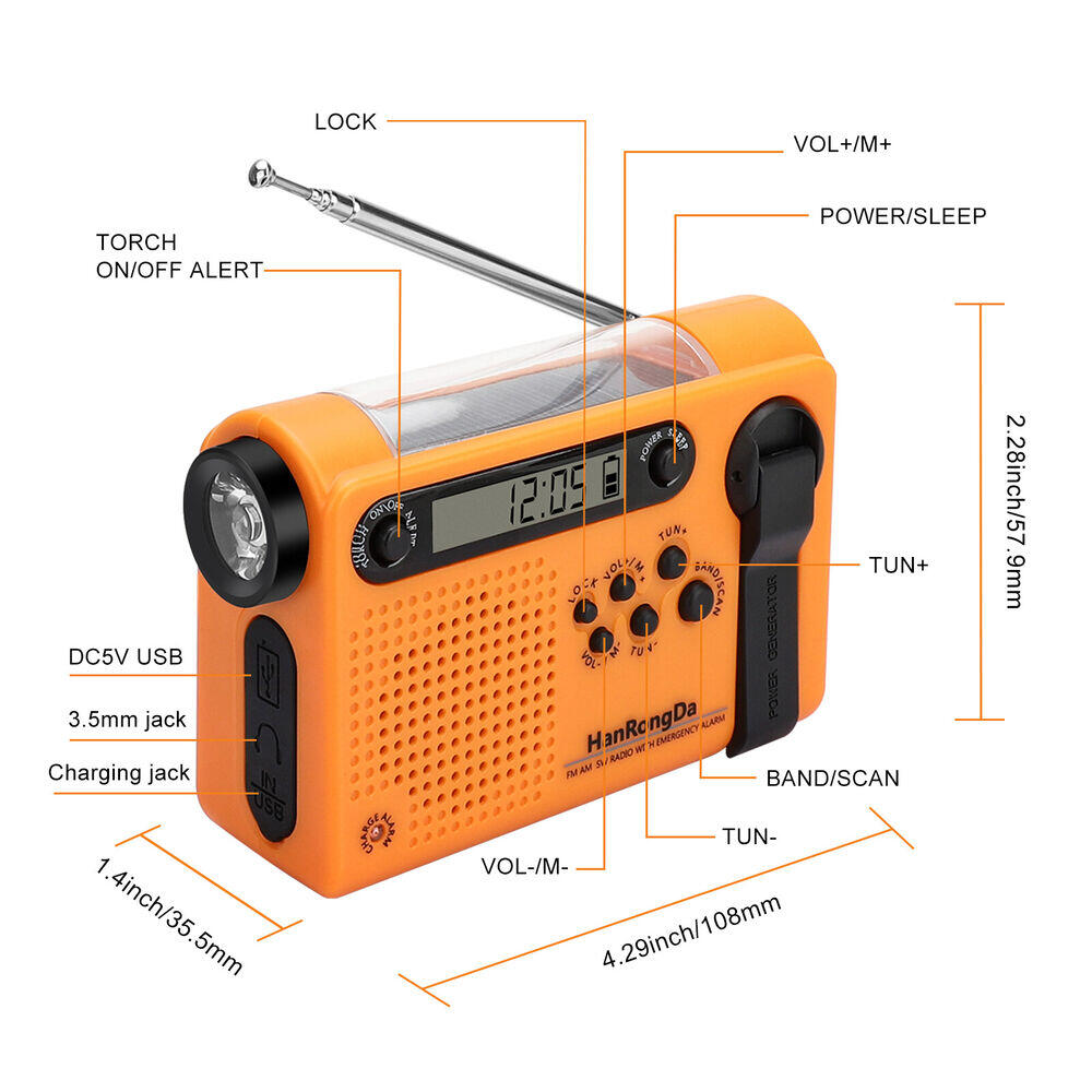 Weather Emergency Radio AM/FM/ - Renewable Energy Source recension och pris