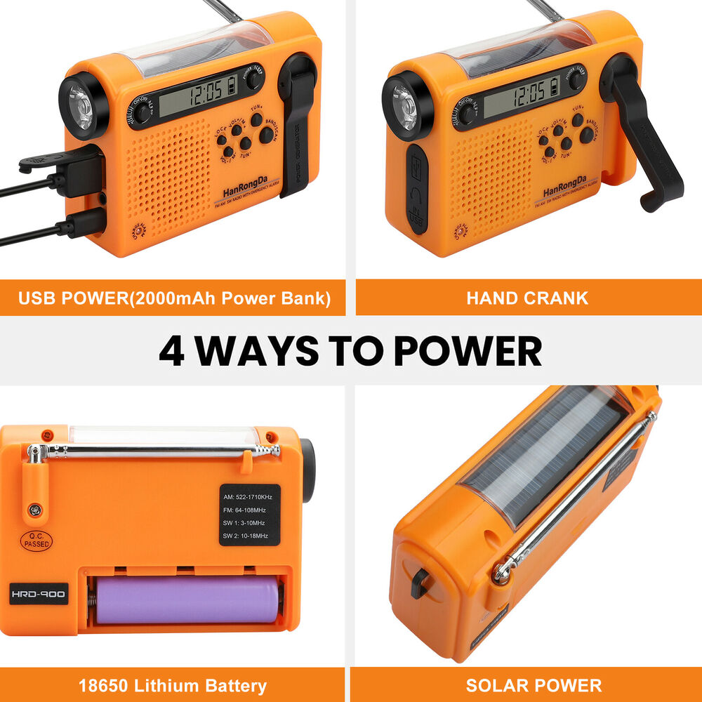 Weather Emergency Radio AM/FM/ - Renewable Energy Source recension och pris