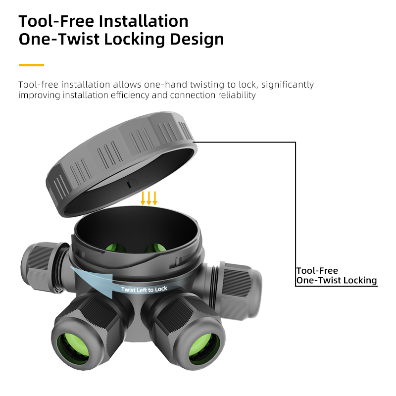 EW-M2068 IP68 Waterproof Junct - Cable Gland Waterproof recension och pris