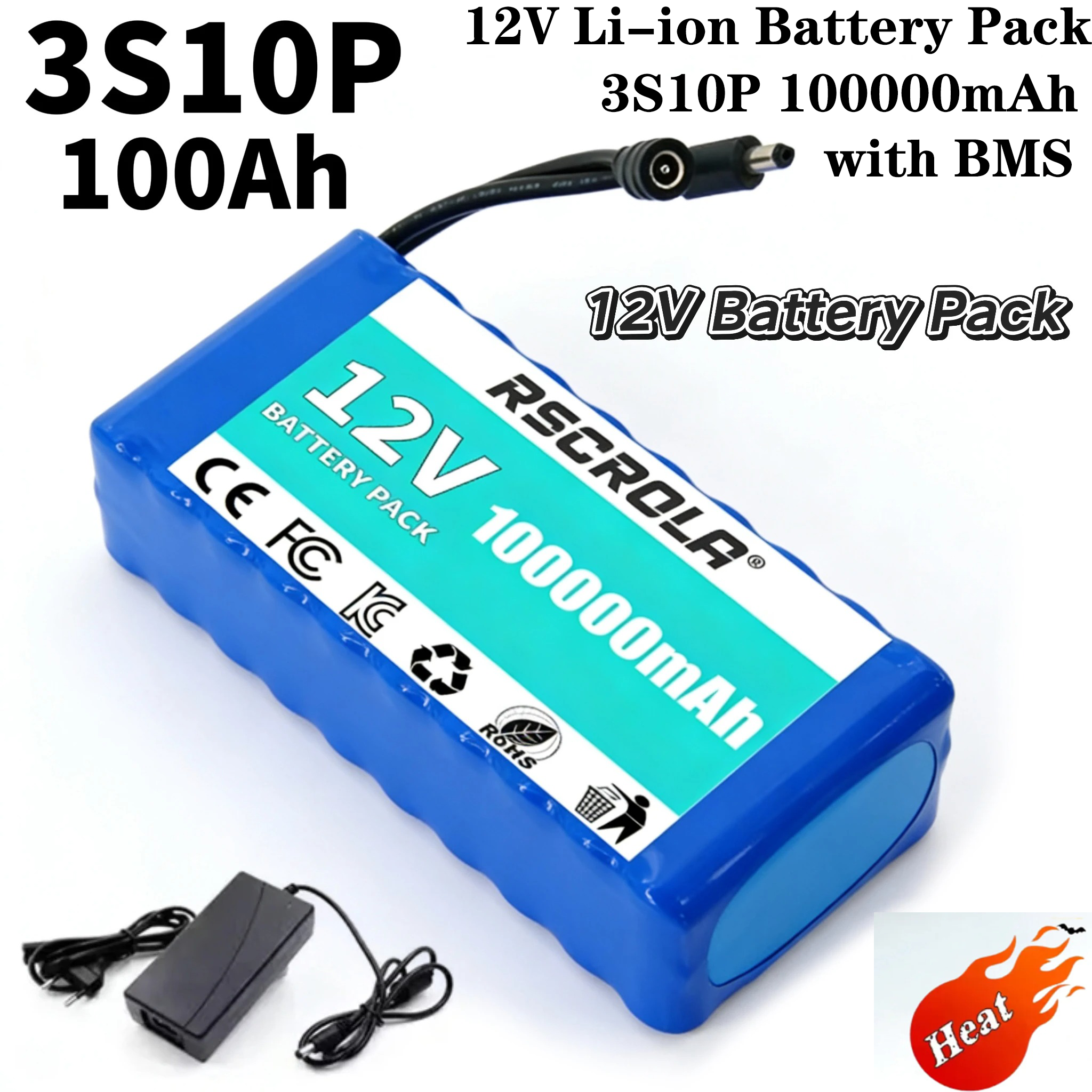 12V 100Ah 18650 3S10P Recharge - Renewable Energy Source recension och pris