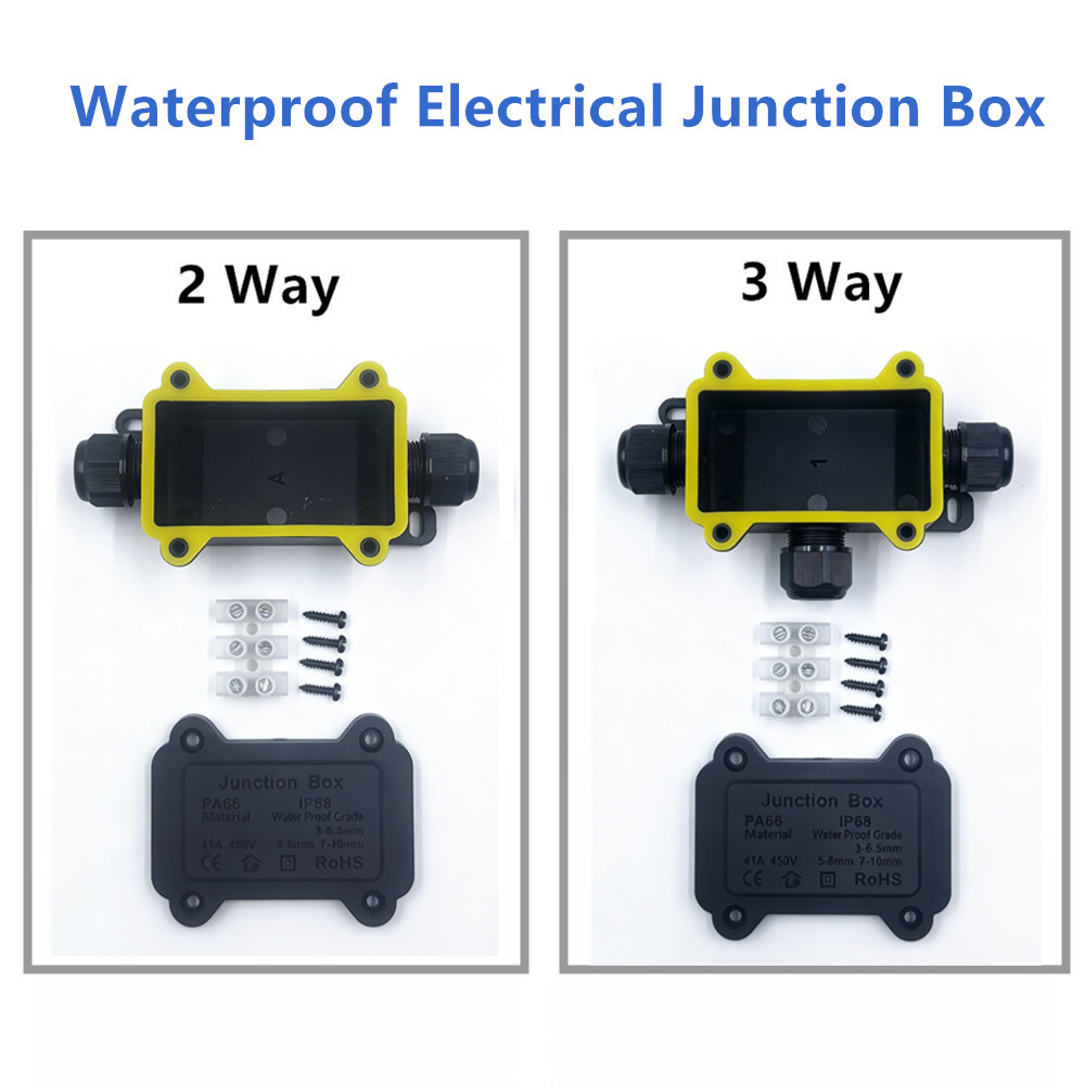 IP68 Waterproof Junction Box 2 - Cable Gland Waterproof recension och pris