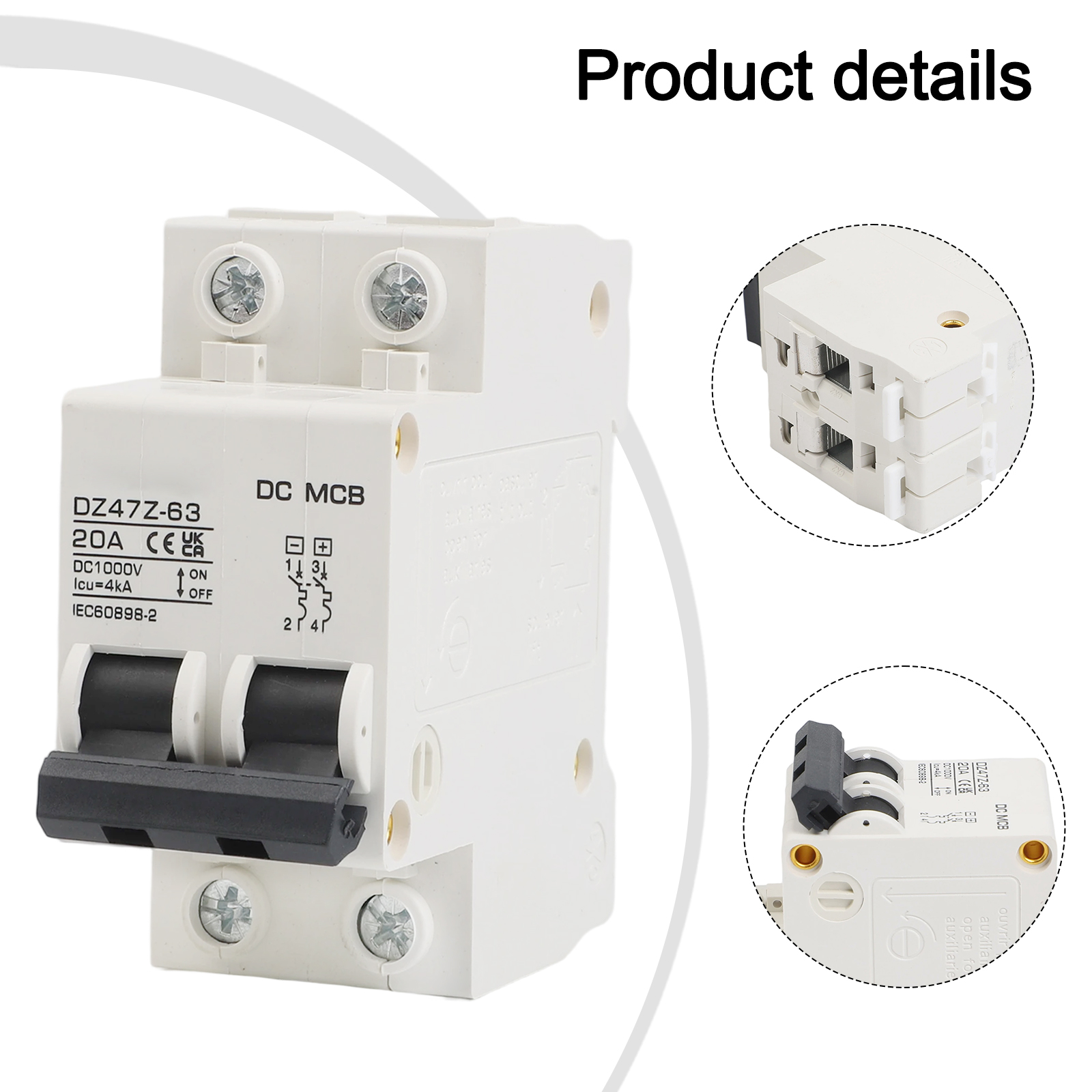 1000V DC Circuit Breaker 2 Pol - Renewable Energy Distribution recension och pris