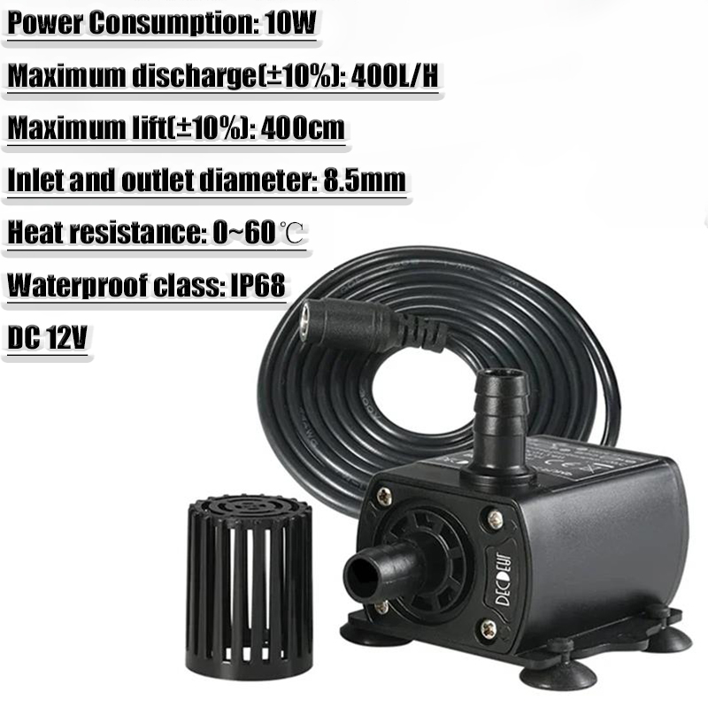 Ultra-quiet DV12V Solar Brushl - Solar Pool Pump Kit recension och pris