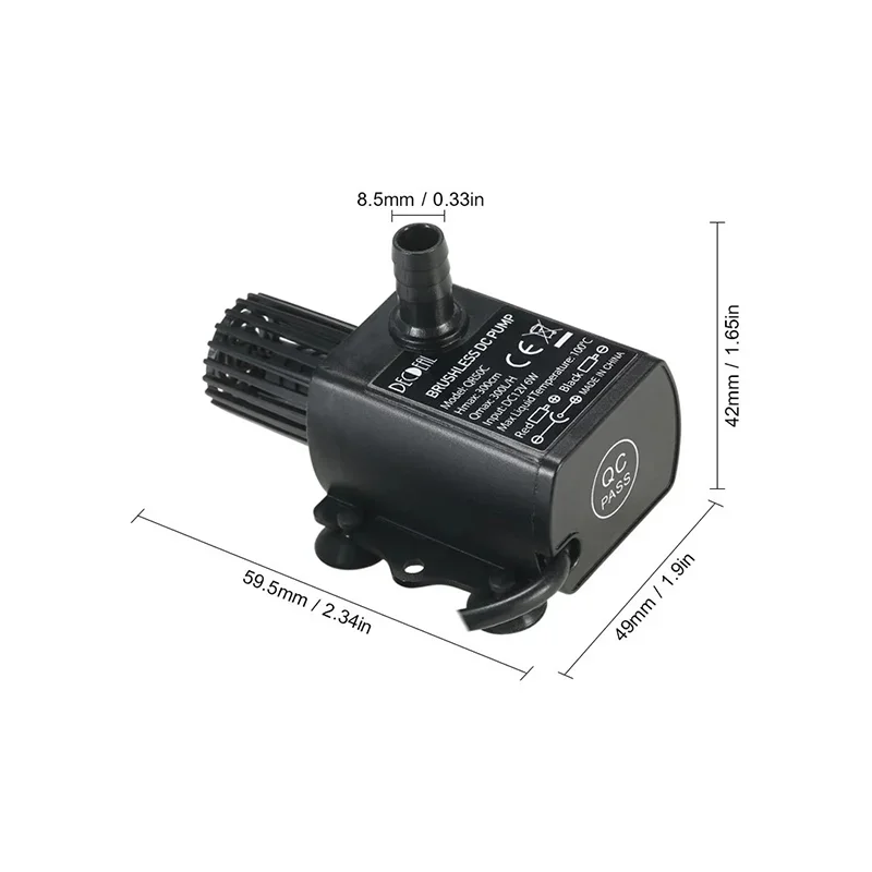 Ultra-quiet DV12V Solar Brushl - Solar Pool Pump Kit recension och pris