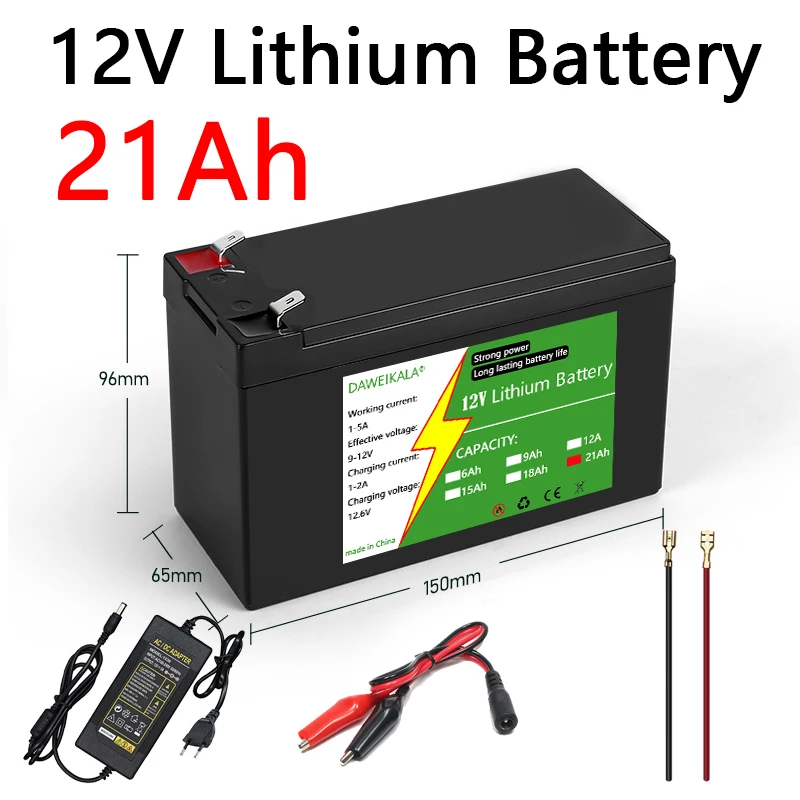 12V 6Ah-21Ah 18650 Lithium Bat - Renewable Energy Source recension och pris