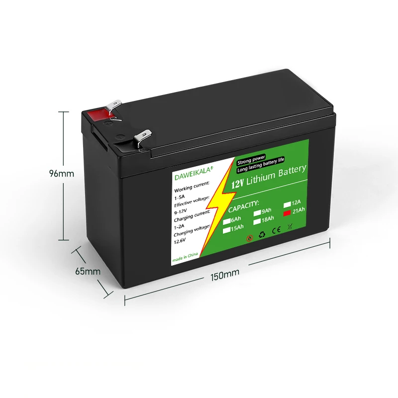 12V 6Ah-21Ah 18650 Lithium Bat - Renewable Energy Source recension och pris