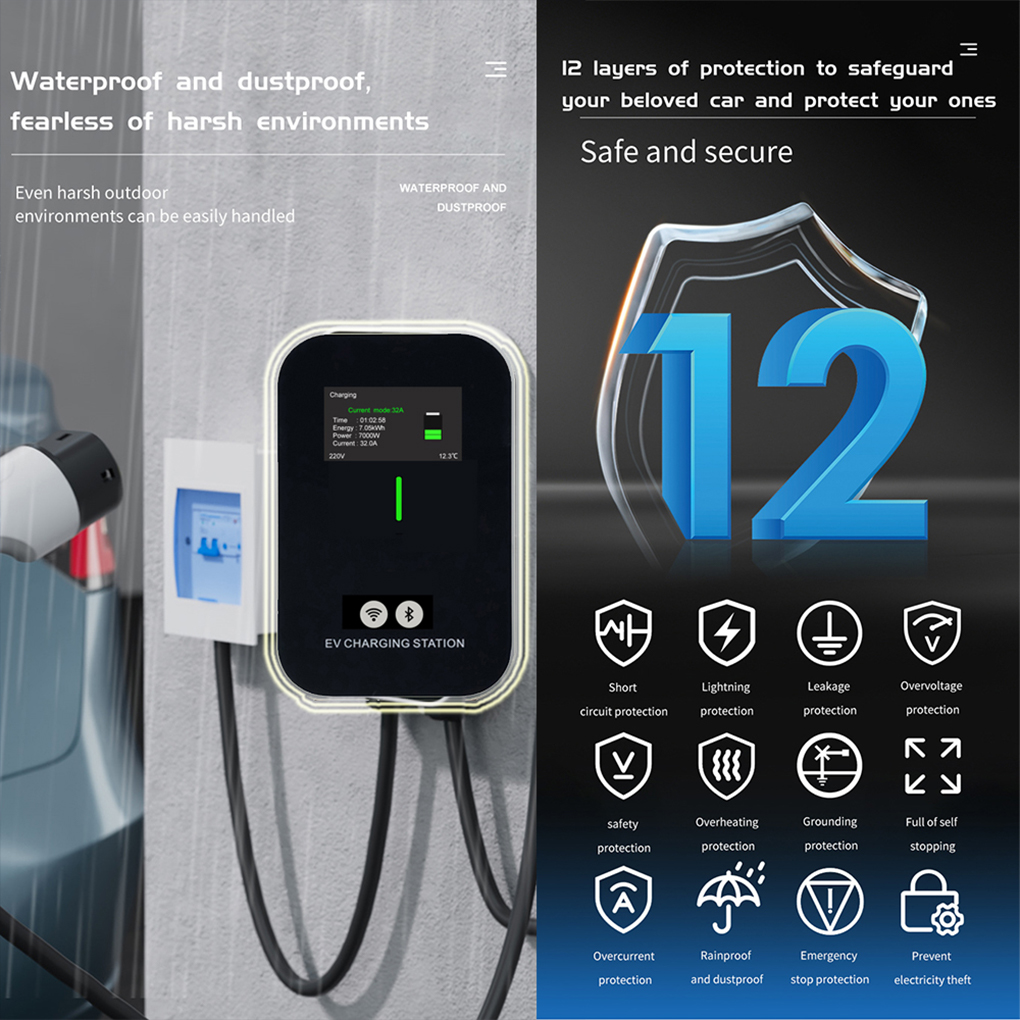 TYPE-2 Wallbox EV Charger 7KW  - Ev Charger Wallbox recension och pris
