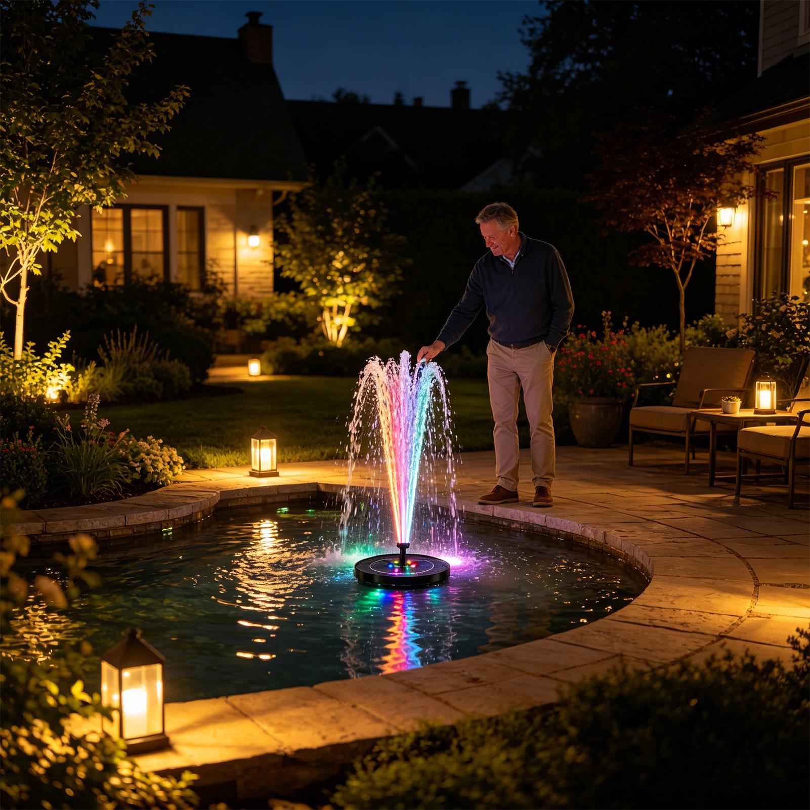 Floating Solar Bird Bath Fount - Solar Pool Pump Kit recension och pris
