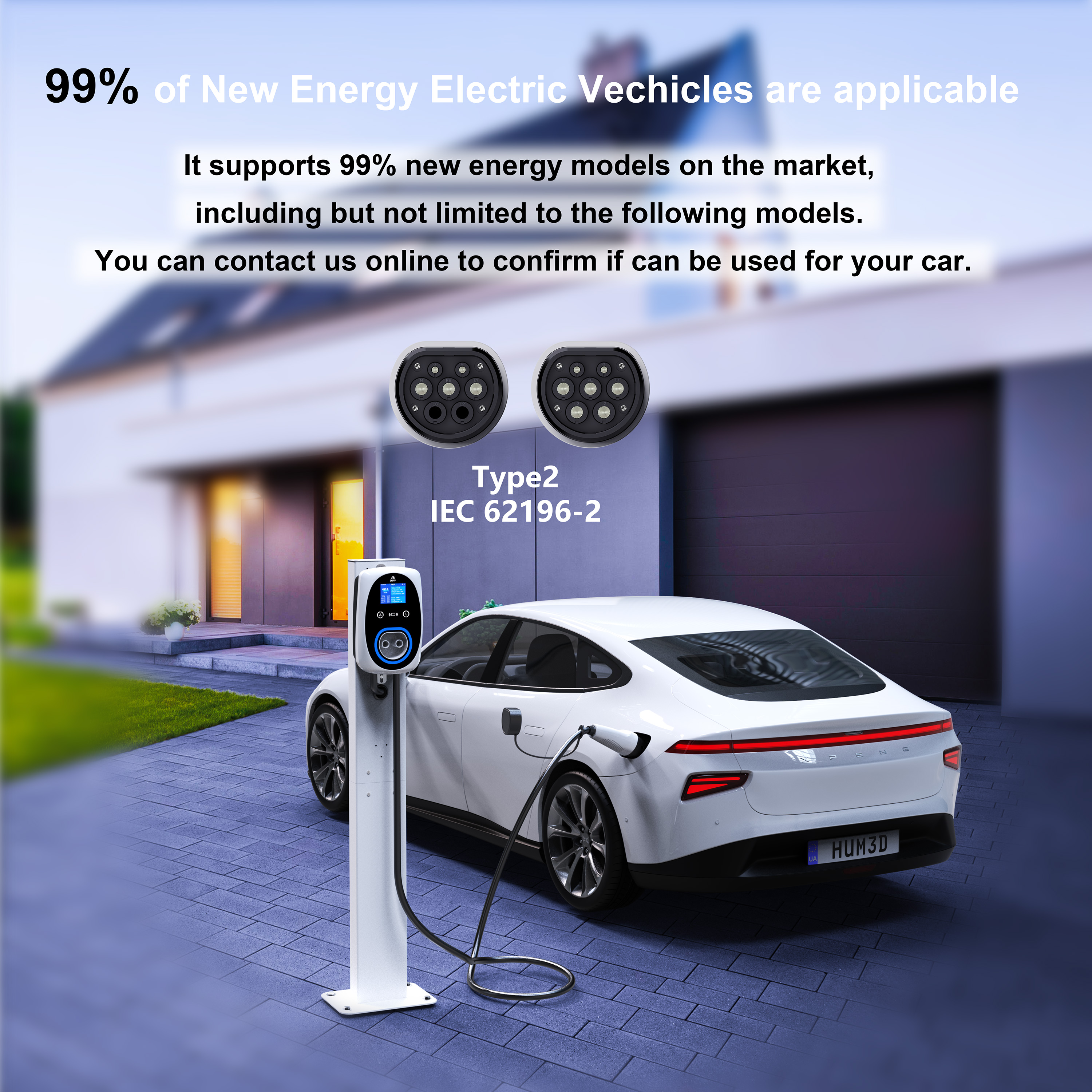 GWUYU EV Charger 32A 7.6KW Ele - Ev Charger Wallbox recension och pris