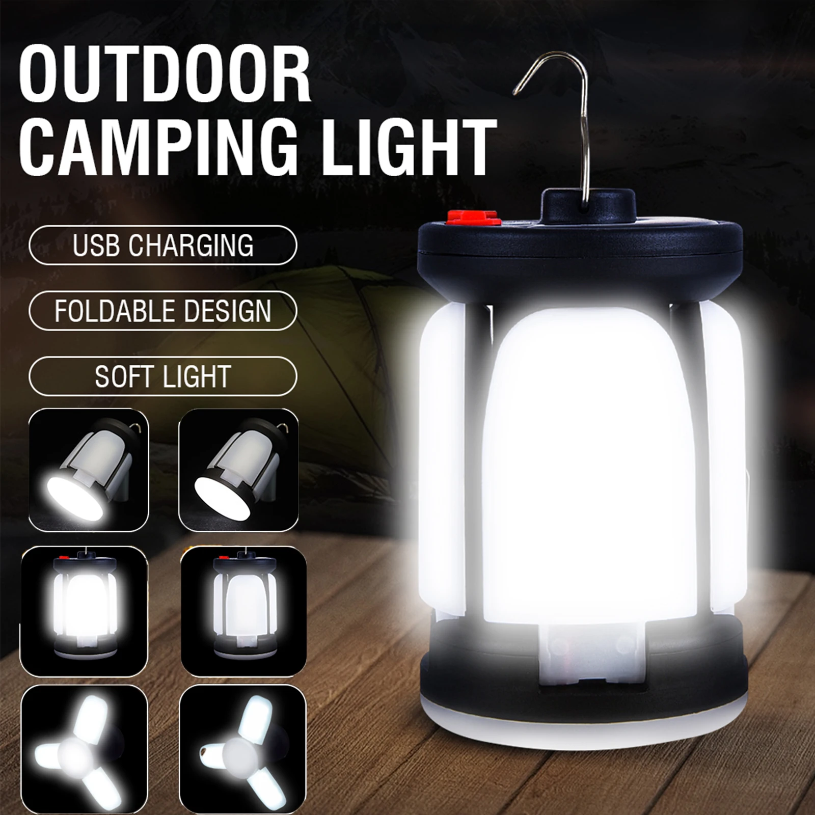 High Power Solar LED Camping L - Renewable Energy Source recension och pris
