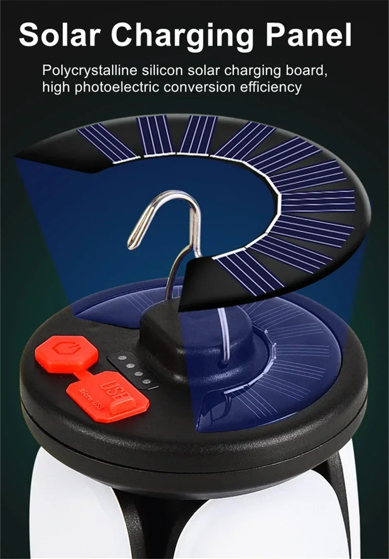 High Power Solar LED Camping L - Renewable Energy Source recension och pris
