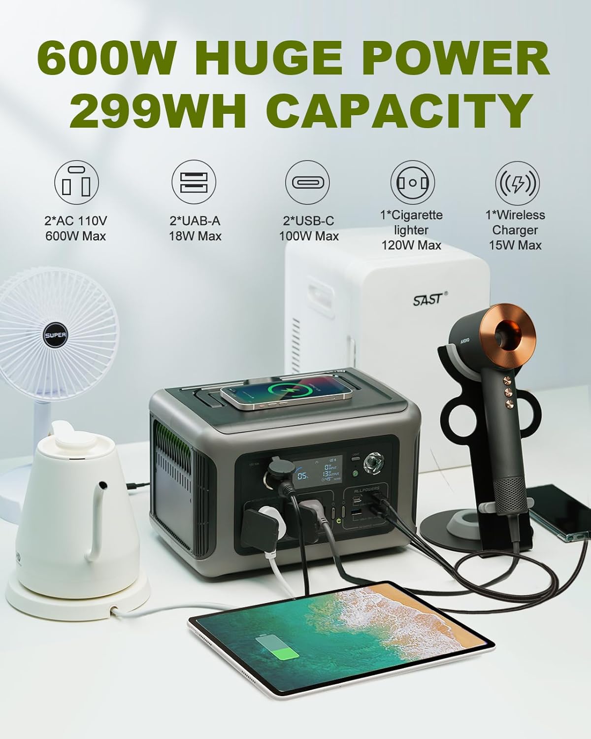 ALLPOWERS Portable Power Stati - Lifepo4 Battery Pack recension och pris
