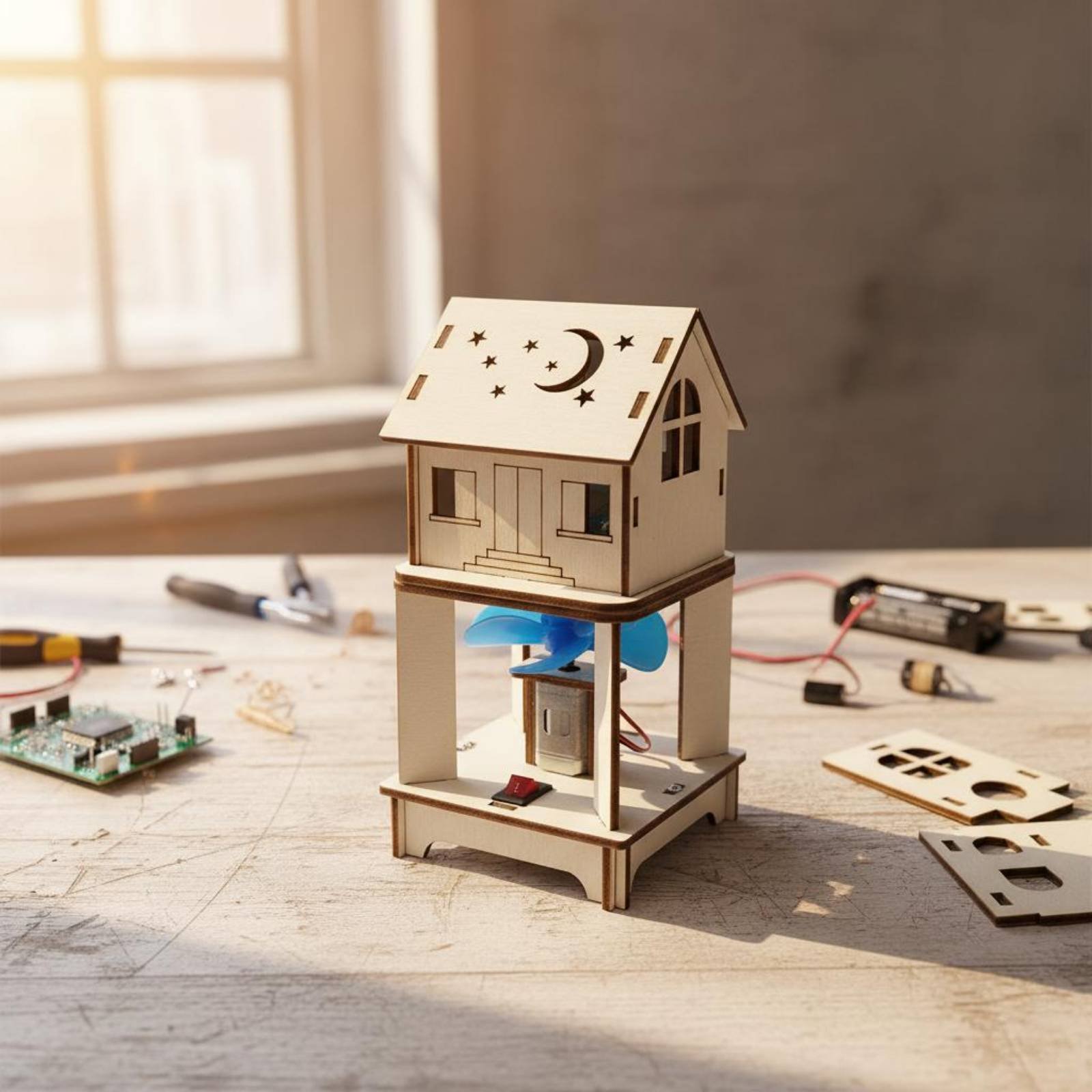 DIY Wind Turbine Model Handmad - Renewable Energy Model recension och pris